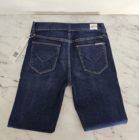 Hudson Jeans Midrise Ankle Natalie Super Skinny Dark Blue Jeans 28 NWT - Picture 6 of 9